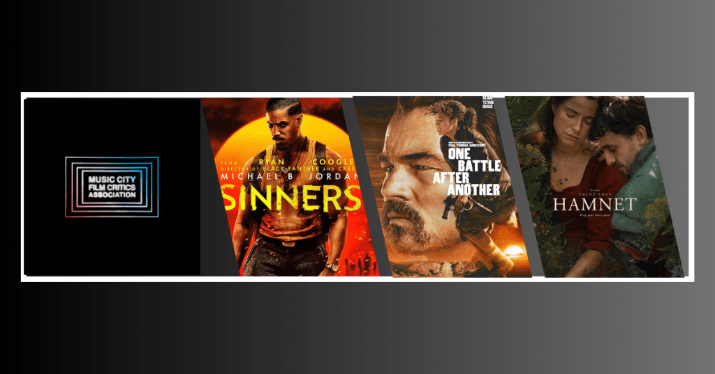 Sinners Shatters Record with 17 Nominations for the Music City Film Critics’Association’s 2026 Film&nbsp;Awards